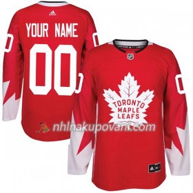 Toronto Maple Leafs Dresy Personalizované Červená 2017-2018 Adidas Alternate Authentic - Pánské